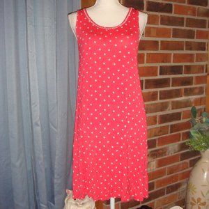Layla Pink With Blue Flowers Tank Dress M